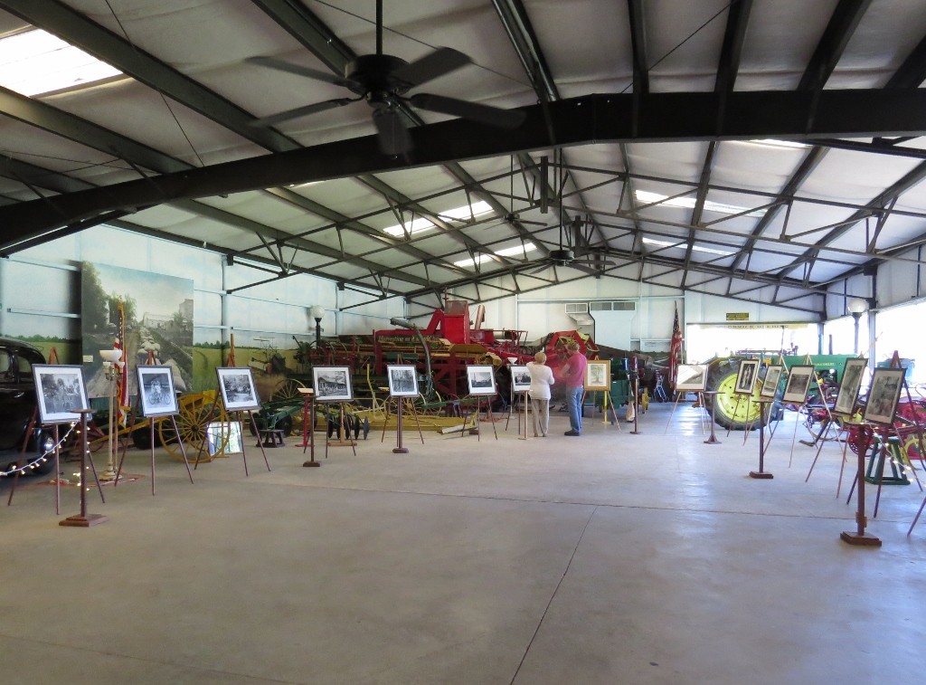 we arranged the easels against a backdrop of vintage farm equipment!!!!