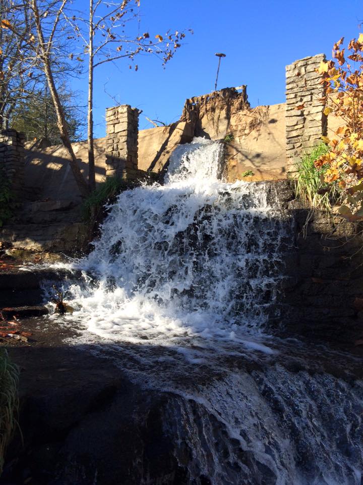 The stonemasonry was built to last, as evidenced by the park&rsquo;s waterfalls.