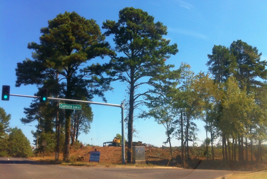 This used to be a hill w/trees on it&hellip;..